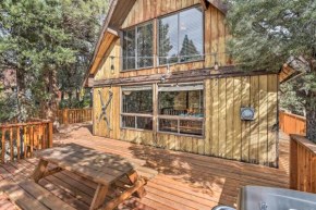 Quiet Big Bear City Cabin with Loft 5 Mi to Village